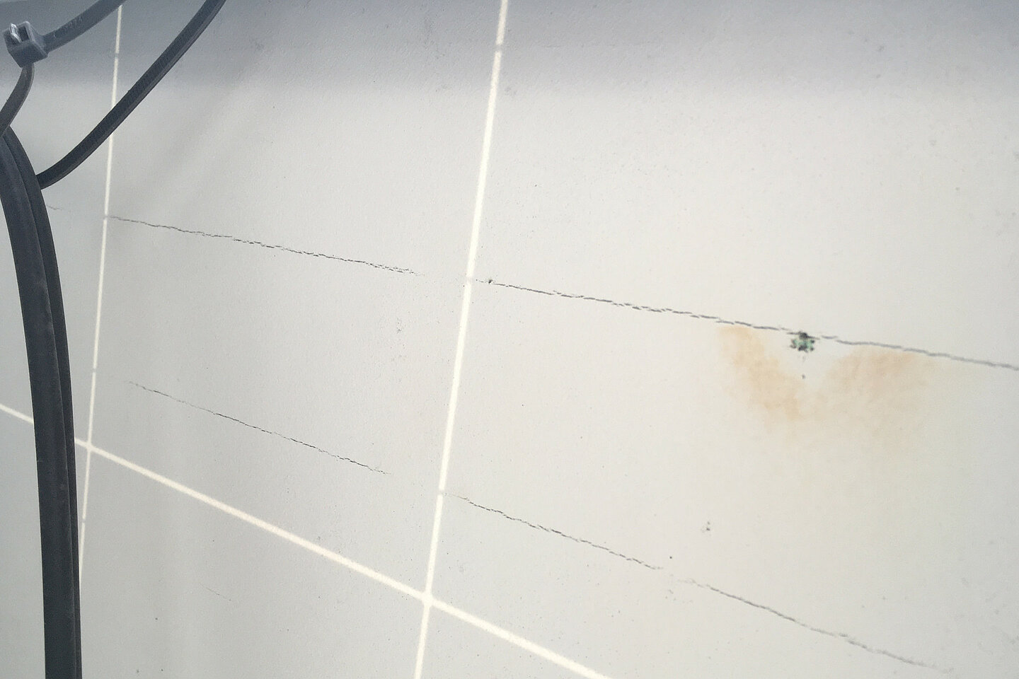Solar module with a severely overheated spot