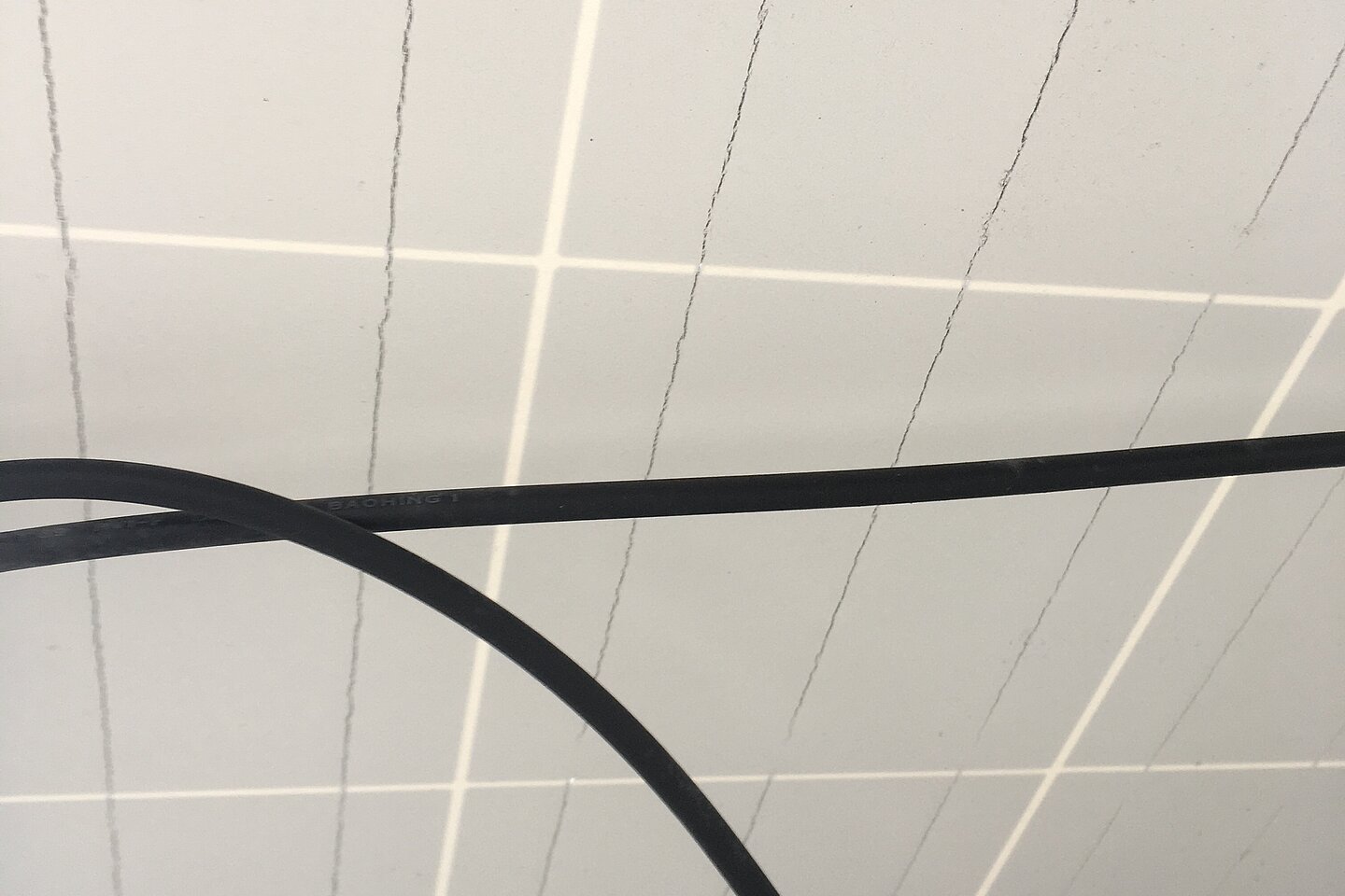 Cracks in the backsheet of a solar module